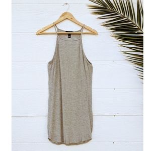 Forever 21 Grey Ribbed Bodycon dress